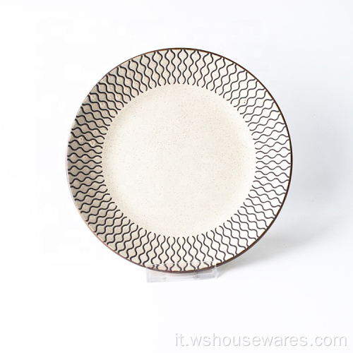 Set cena piastre in ceramica set di stoviglie
